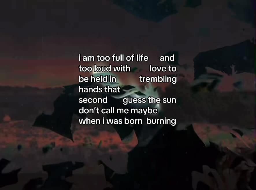 , Tiktok (自己愛): Amour de soi