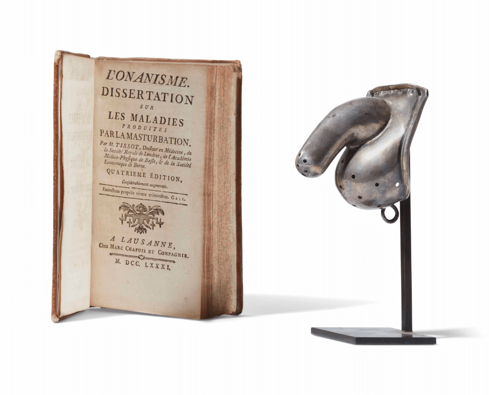 , chasteté; FIN DU XVIIIe OU DEBUT DU XIXe SIECLE, ELEMENT DE CEINTURE DE CHASTETE MASCULINE