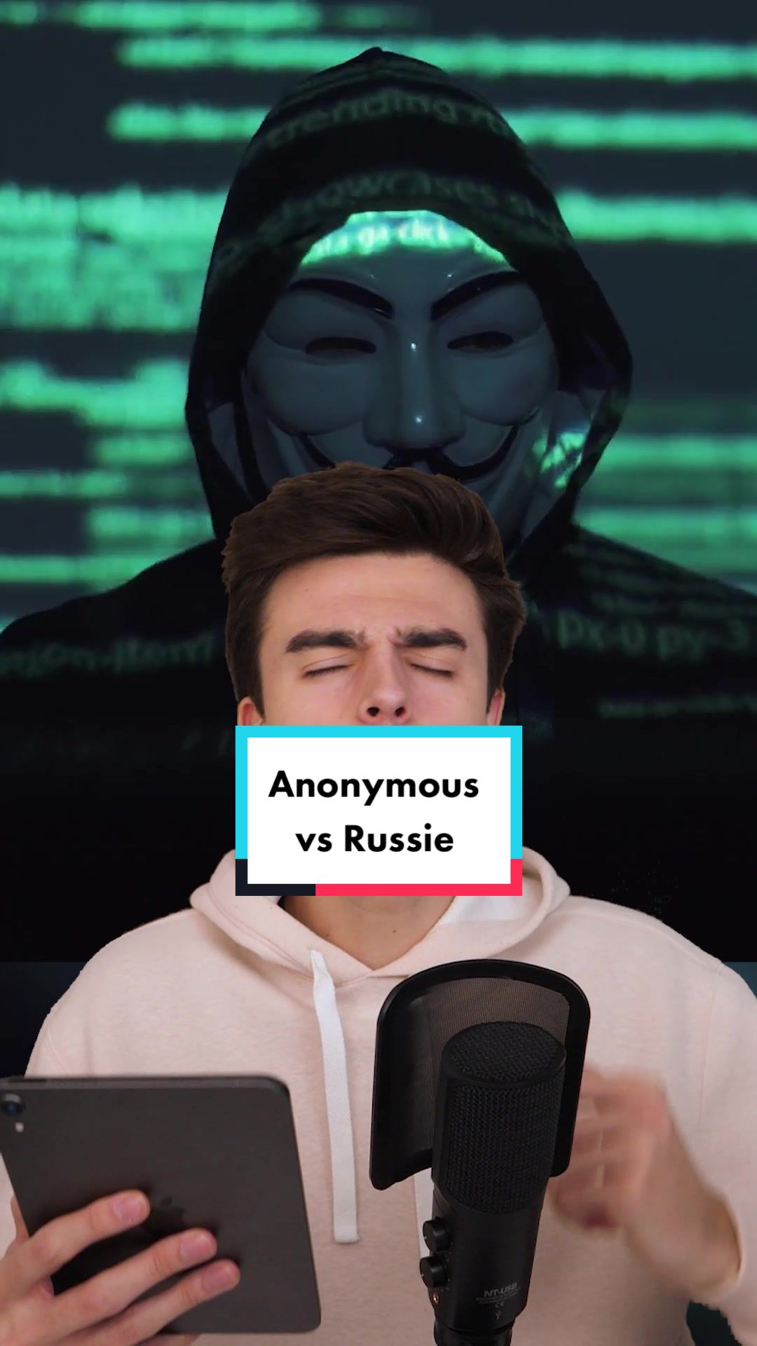 , onanismo; Anonymous a déclaré la guerre à la Russie
