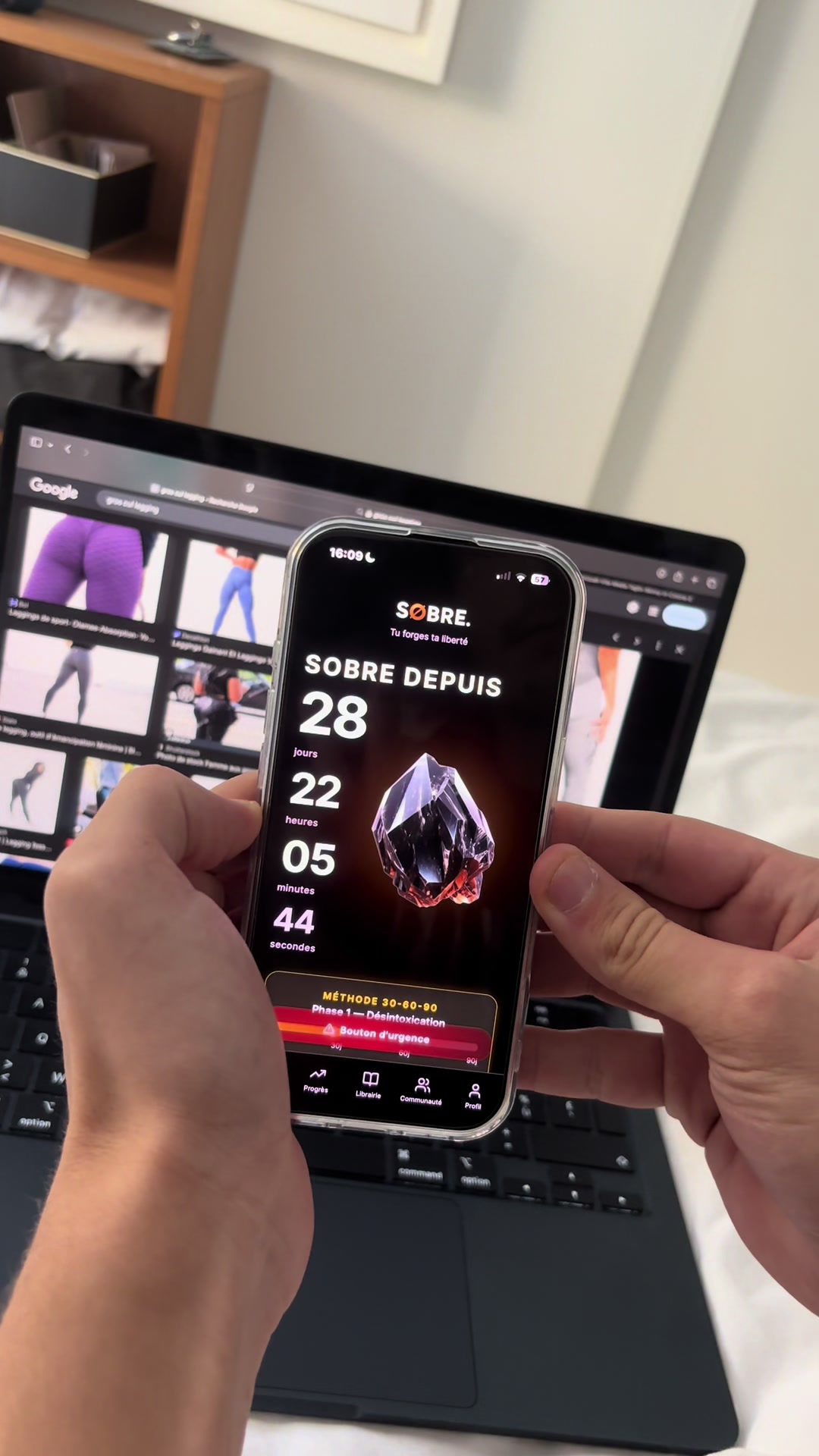, nofap; Installe lapp Sobre dans lapp store si tu veux quitter la luxure.