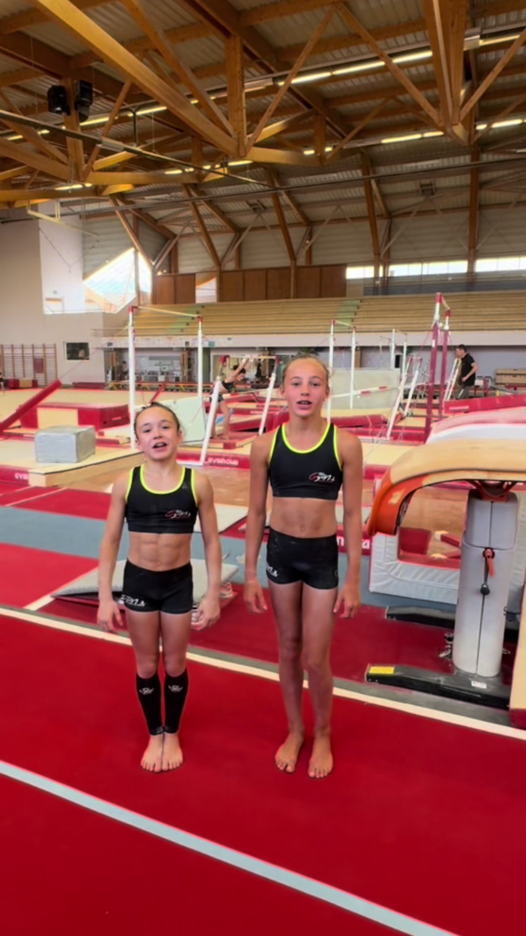 , préparation sportive,Lilou et Taïna en sortie de poutre Marliac
sur Tiktok