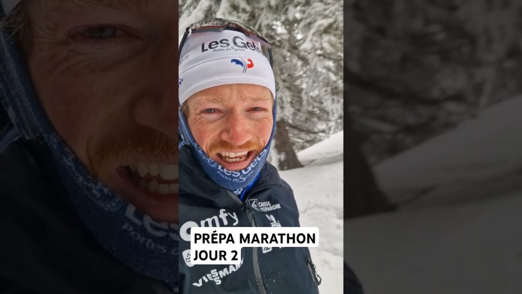 , preparation sportive ski,Jour 2 de la préparation marathon. Ski de fond sous beaucoup de neige! #marathon sur Youtube
